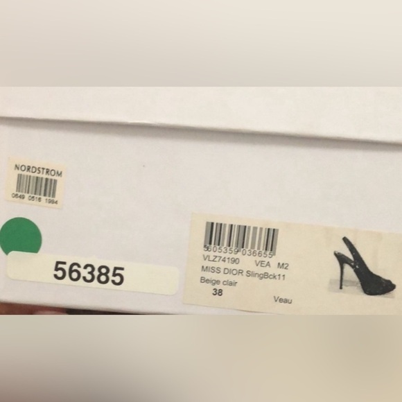 Dior Beige Slingback Peep-toe Pumps Size 38 - Picture 11 of 11